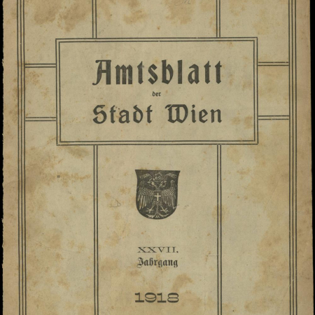 Amtsblatt der Stadt Wien (1918)
