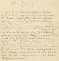 Brief von Svetozar Boroević de Bojna an Alfred von Fries-Skene, 6.1.1916, Ausschnitt. HIN-249400, Wi