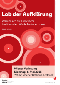 Wiener Vorlesung am 6. Mai 2025 Wiener Vorlesung am 6. Mai 2025
