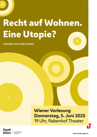 Wiener Vorlesung am 5. Juni 2025 Wiener Vorlesung am 5. Juni 2025