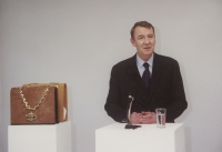 Rudolf Burger bei seiner Emeritierung an der Universität für angewandte Kunst Wien, 24. Mai 2007