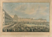 Beethovens Leichenzug, Aquarell von Franz Stöber, 1827, Beethoven-Haus Bonn Beethovens Leichenzug, Aquarell von Franz Stöber, 1827, Beethoven-Haus Bonn