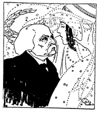 Carl Goldmark und seine Figur, die Königin von Saba Carl Goldmark und seine Figur, die Königin von Saba