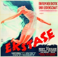 Ekstase. Anton Ziegler, 1933, Papier u. Blechdruck-Industrie, Wien. 183,3 x 185,8 cm, P 41833 Plakat: schwebende Frau in durchsichtigen Schleier gehüllt