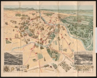 historischer Stadtplan von Wien, der vor allem die innere Stadt zeigt