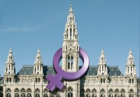 Montage: Rathaus mit Venusspiegel.