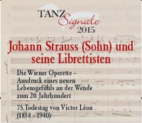 Wiener Vorlesung, Symposium, Buchpräsentation, Matinee - die Tanzsignale 2015. Notenblatt, darauf rote und schwarze Schrift