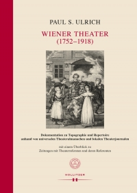 Buchcover "Wiener Theater (1752-1918)" Kupferstich einer Theateraufführung