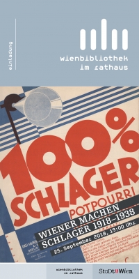 Coversujet "100% Schlager. Großes Potpourri. Wiener machen Schlager"