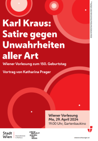 Wiener Vorlesung 29.4.2024 Wiener Vorlesung 29.4.2024